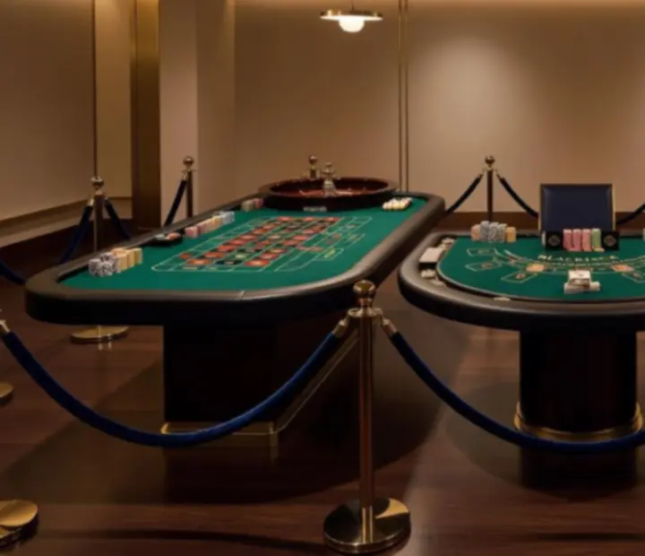 Profesjonalne stoły casino przygotowane na event BUILDING PROFESSIONAL COMPANY BYDLINO II
