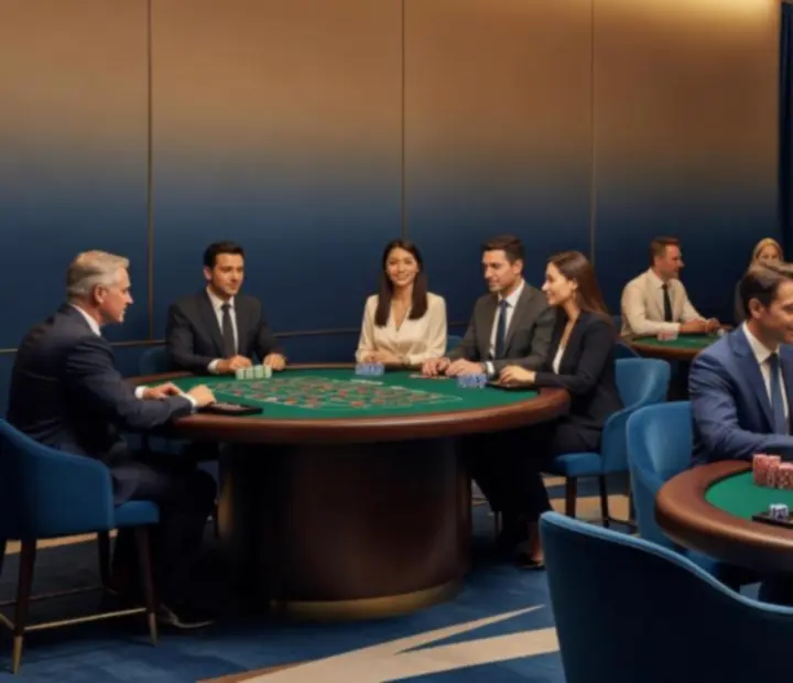 Nowoczesne wydarzenie casino w stylu premium