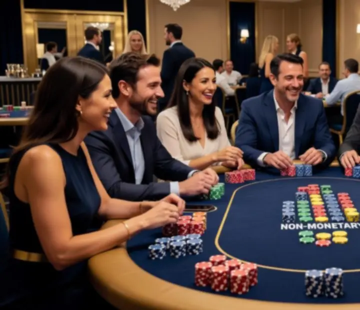 Pokerowy stół podczas wieczoru rozrywkowego BUILDING PROFESSIONAL COMPANY BYDLINO II
